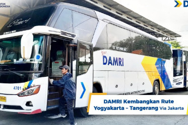 DAMRI Kembangkan Rute Yogyakarta – Tangerang Via Jakarta