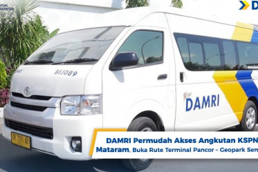 DAMRI Permudah Akses Angkutan KSPN di Mataram, Buka Rute Terminal Pancor – Geopark Sembalun