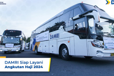 DAMRI Siap Layani Angkutan Haji 2024