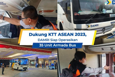 Dukung KTT ASEAN 2023, DAMRI Siap Operasikan 35 Unit Armada Bus