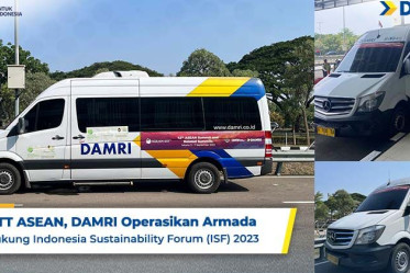KTT ASEAN, DAMRI Operasikan Armada Dukung Indonesia Sustainability Forum (ISF) 2023